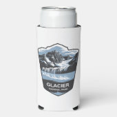Embleem van het Glacier National Park Seltzer Blikjeskoeler (Seltzer Voorkant)