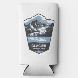 Embleem van het Glacier National Park Seltzer Blikjeskoeler
