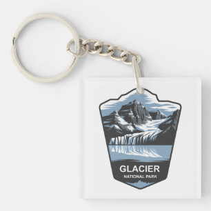 Embleem van het Glacier National Park Sleutelhanger