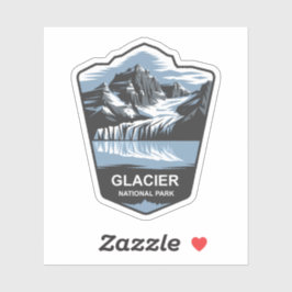 Embleem van het Glacier National Park Sticker