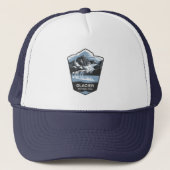 Embleem van het Glacier National Park Trucker Pet (Voorkant)