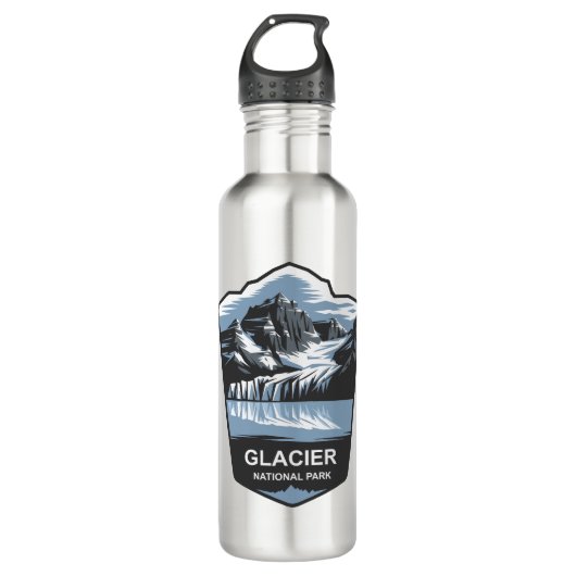 Embleem van het Glacier National Park Waterfles (Voorkant)