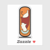 Embleem van het gouvernement Sohag, Egypte Sticker (Vel)