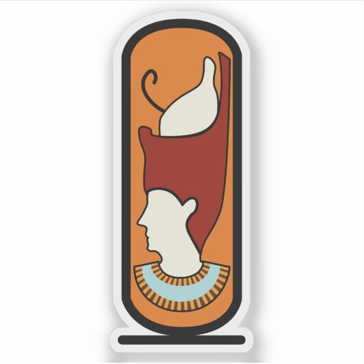 Embleem van het gouvernement Sohag, Egypte Sticker (Voorkant)