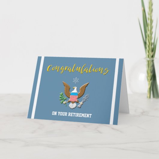 embleem van het militair luchtschip Retirement Col Kaart (Voorkant)