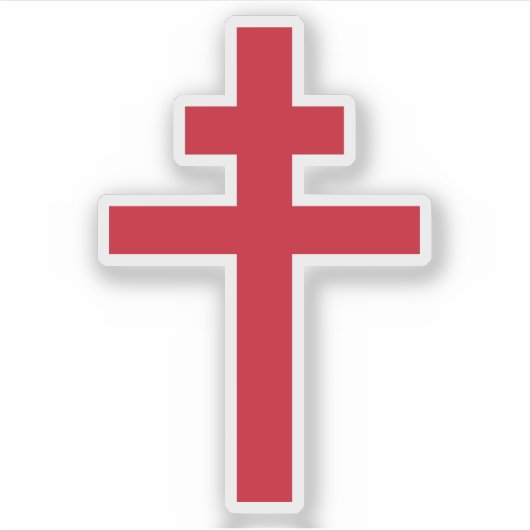 Embleem van het Vrije Frankrijk (1940-'44), Kruis  Sticker (Voorkant)