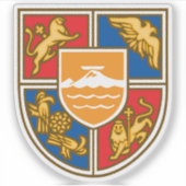 Embleem van het wapen van de Republiek Armenië Sticker (Voorkant)