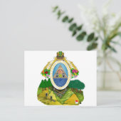 embleem van honduras briefkaart (Staand voorkant)