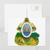 embleem van honduras briefkaart (Voorkant / Achterkant)