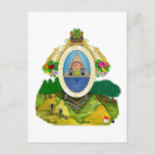 embleem van honduras briefkaart (Voorkant)