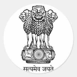 embleem van india ronde sticker