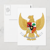embleem van indonesië briefkaart (Voorkant / Achterkant)