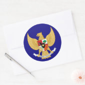 embleem van indonesië ronde sticker (Envelop)