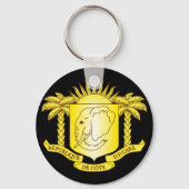 embleem van ivoorkust sleutelhanger (Voorkant)