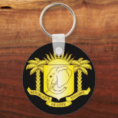 embleem van ivoorkust sleutelhanger (Voorkant)
