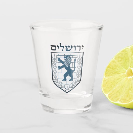 Embleem van Jeruzalem Shot Glas (Voorkant)