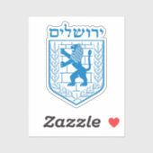 Embleem van Jeruzalem Sticker (Vel)