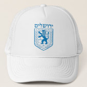 Embleem van Jeruzalem Trucker Pet (Voorkant)