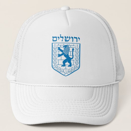 Embleem van Jeruzalem Trucker Pet (Voorkant)