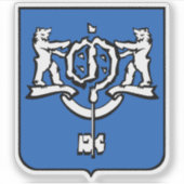 Embleem van Joezjno-Sachalinsk (Oblast Sachalin) Sticker (Voorkant)