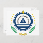 Embleem van Kaapverdië de Brasão de armas de Cabo Briefkaart (Voorkant / Achterkant)