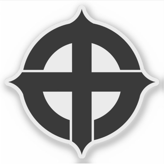 Embleem van Kagoshima stad, Kagoshima, Japan Sticker (Voorkant)