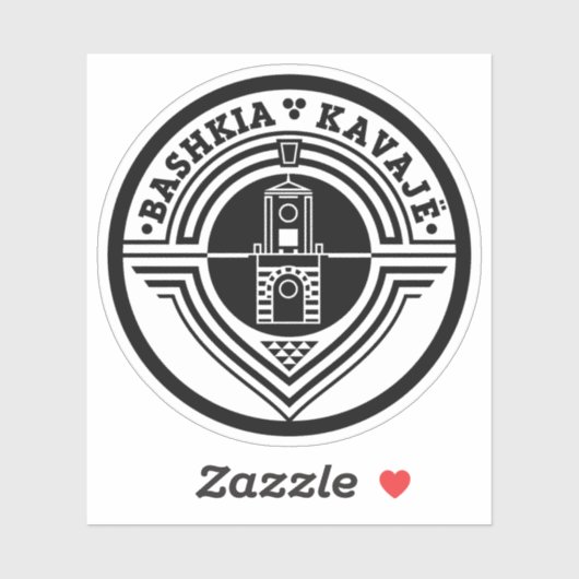 Embleem van Kavajë, Albanië Sticker (Vel)