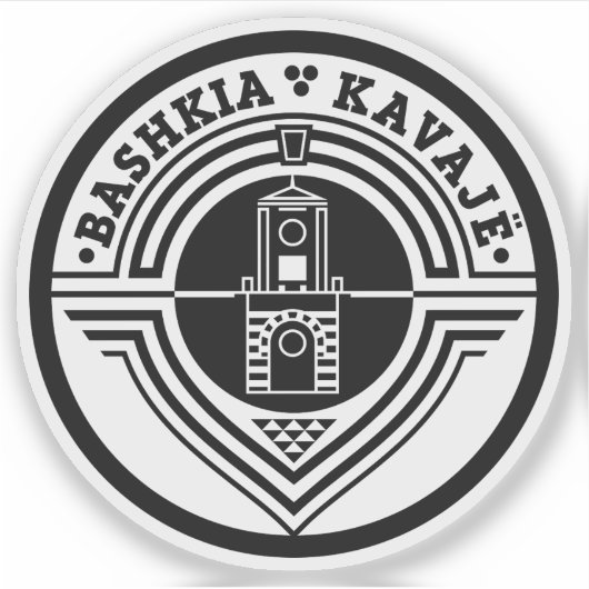 Embleem van Kavajë, Albanië Sticker (Voorkant)