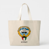 Embleem van Koeweit Grote Tote Bag (Achterkant)