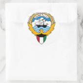 Embleem van Koeweit Ronde Sticker (Tas)