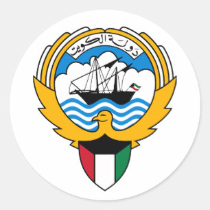 Embleem van Koeweit Ronde Sticker