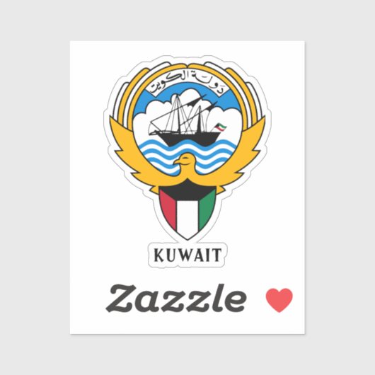 Embleem van Koeweit Sticker (Vel)
