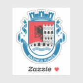 Embleem van Kukës, Albanië Sticker (Vel)