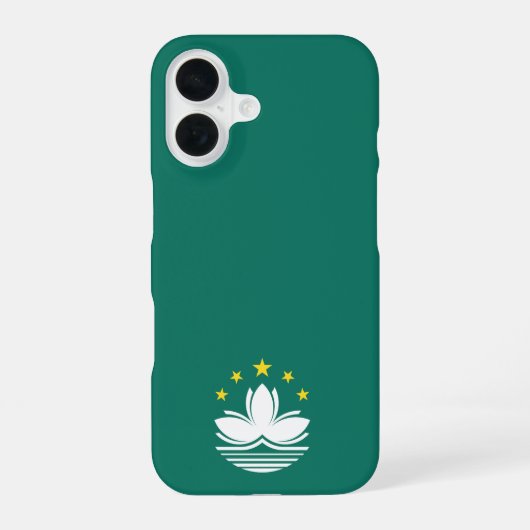 Embleem van Macau iPhone 16 Hoesje (Achterkant)