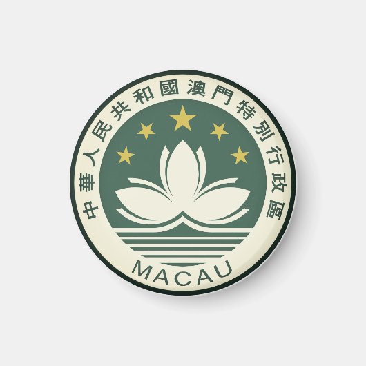 Embleem van Macau Magneet (Voorkant)