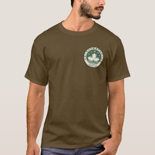 Embleem van Macau - pocket T-shirt (Voorkant)