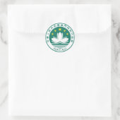 Embleem van Macau Ronde Sticker (Tas)