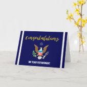 embleem van militaire marine retirement Colors Def Kaart (Gele Bloem)