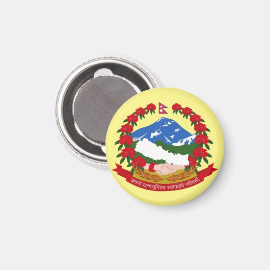 Embleem van Nepal Magneet (Voorkant / Achterkant)