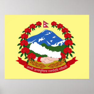 Embleem van Nepal Poster