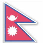 Embleem van Nepal Sticker (Voorkant)