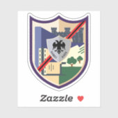 Embleem van Peshkopi, Albanië Sticker (Vel)