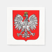 Embleem van Pools papier servetten (Voorkant)