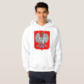 Embleem van Poolse Mannen hoodie (Voorkant volledig)