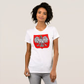 Embleem van Poolse vrouwen T-Shirt (Voorkant volledig)