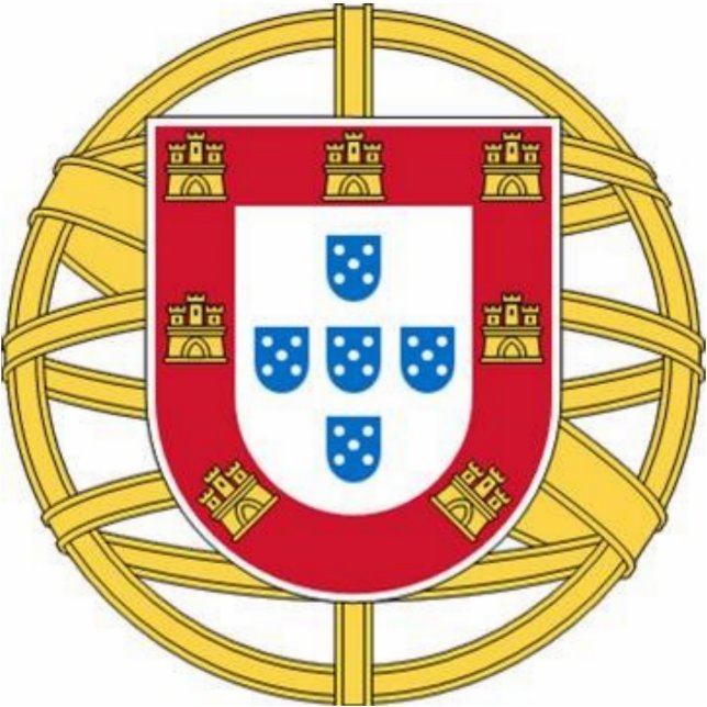 Embleem van Portugal Fotobeeldje Sleutelhanger (Voorkant)