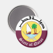 Embleem_van_Qatar Magneet (Voorkant / Achterkant)