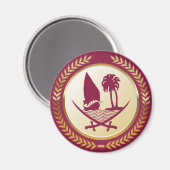 Embleem van Qatar Magneet (Voorkant / Achterkant)