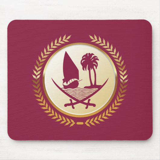 Embleem van Qatar Muismat (Voorkant)