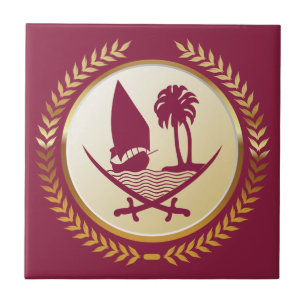 Embleem van Qatar Tegeltje